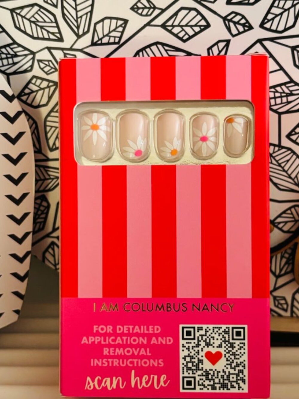 Hello Love I Am Columbus Nancy Press on Nails